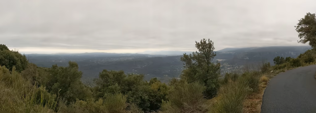 View from mountain top facility. About me header image